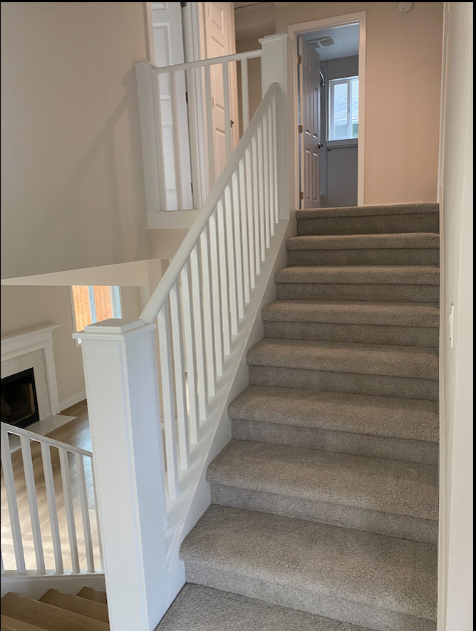 Glass Stairs and Wooden Rail Stairs