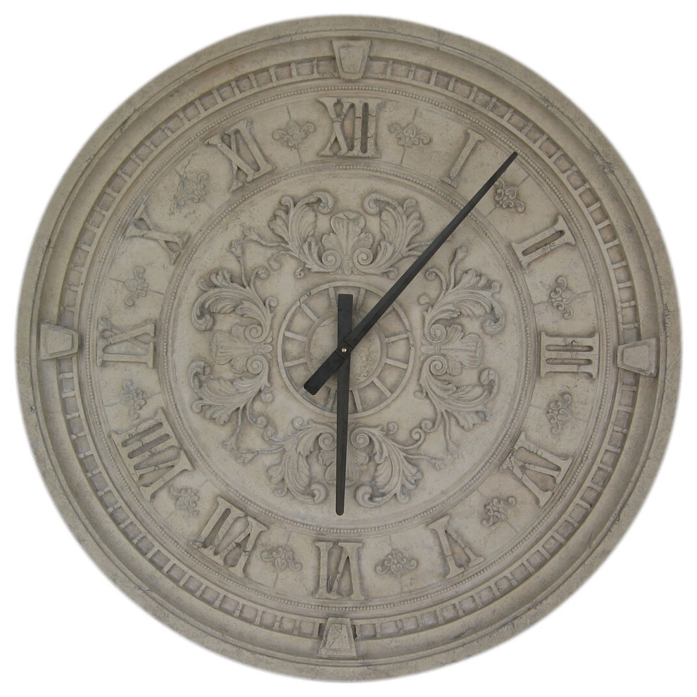 Corinthian Clock an Ancient Greek and Rome Old-fashioned style Clock, 34" H