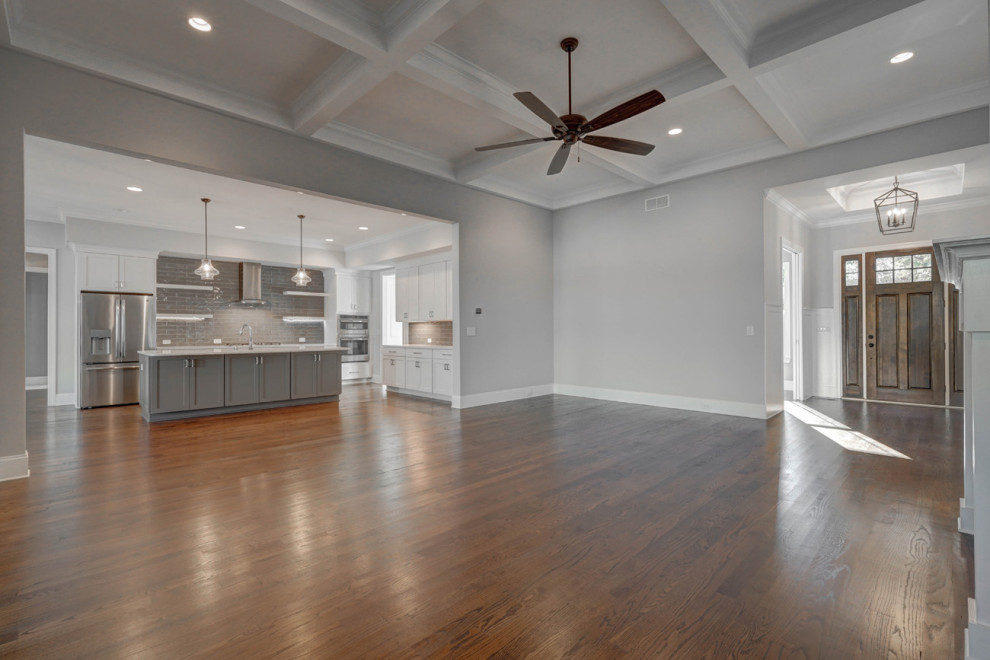 Inspiration for a transitional home design remodel in Charlotte