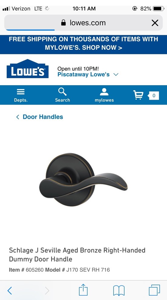 Should door handles & hardware always match?