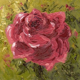 Pink Rose Original By Rosie Phillips