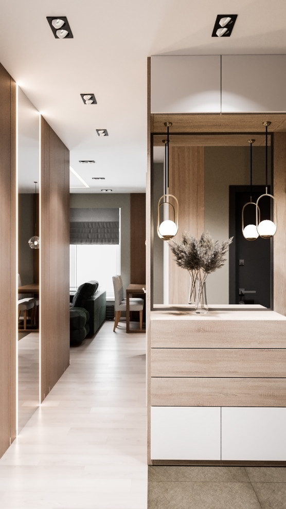 Дизайн проект квартиры в Москве в современном стиле (Варшавское шоссе, 2019)