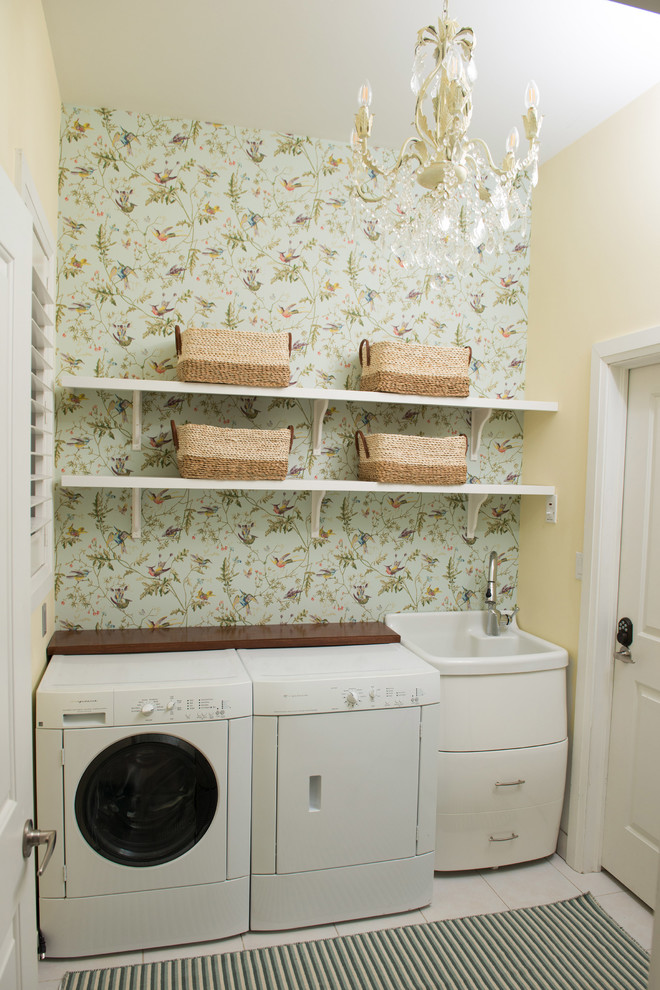 Country laundry room in Toronto.