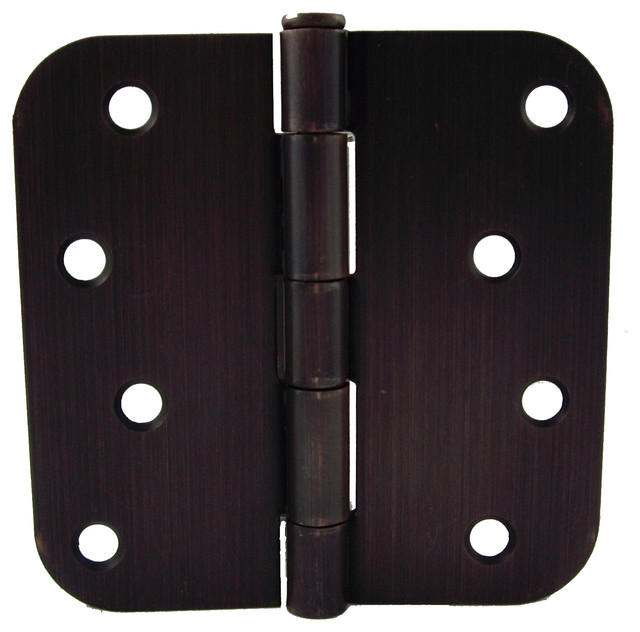 GlideRite 4-inch x 5/8-inch Radius Oil Rubbed Bronzel Door Hinges (Case of 24)