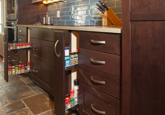 Large transitional multi-room project transitional-kitchen