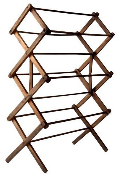 Old Fashioned Wooden Clothes Drying, Old Fashioned Drying Rack Wooden