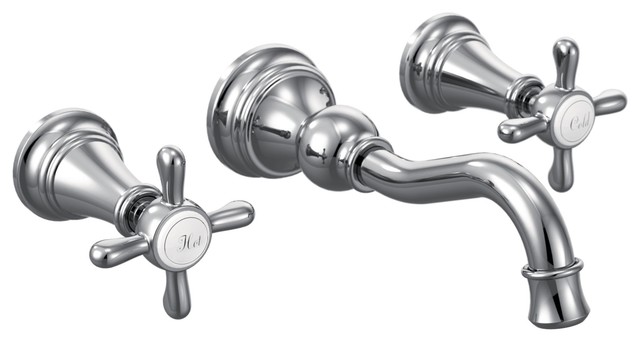 Moen Weymouth 2 Handle High Arc Wall Mount Bathroom Faucet Traditional Sink Faucets By The Stock Market - Moen Wall Mount Bathroom Faucet Moen Weymouth 2 Handle High Arc Wall Mount Bathroom Faucet Traditional Sink Faucets By The Stock Market - Moen Wall Mount Bathroom Faucet