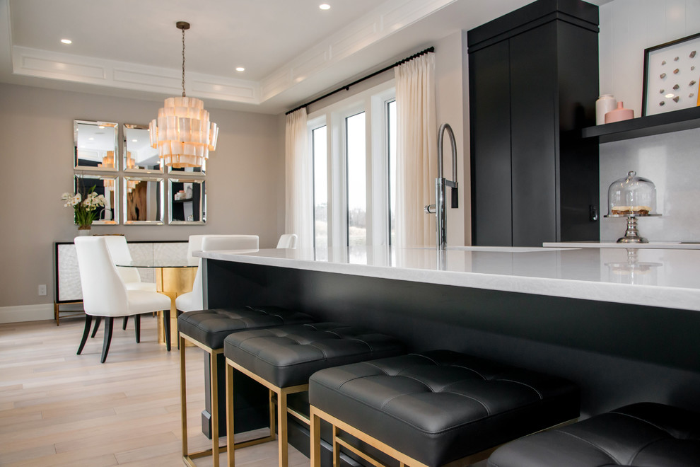 Inspiration for a transitional kitchen remodel in Other