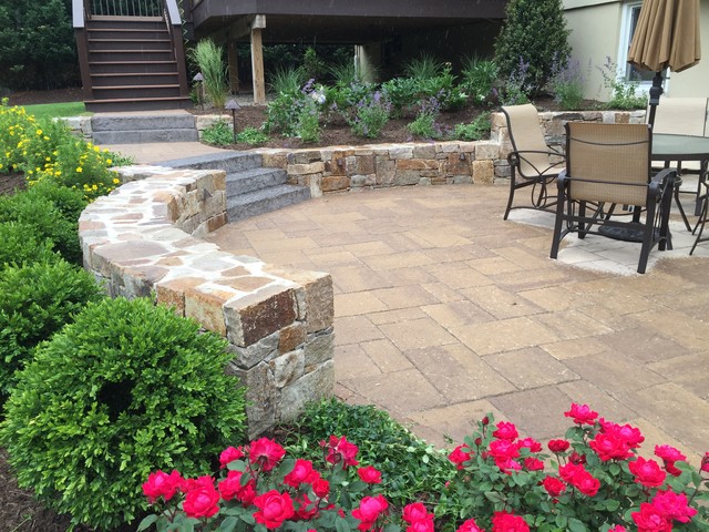 Walkout basement patio project in Short Hills, NJ - Traditional - Patio ...