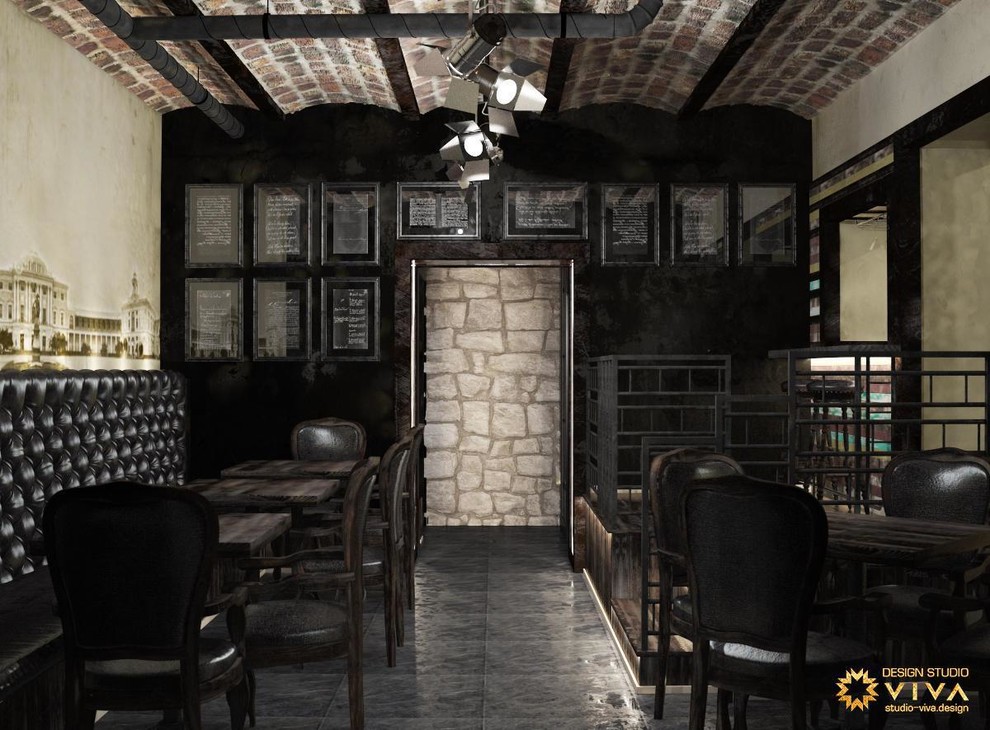 Дизайн-проект интерьера винного бара "Кюхельбекер" в Павловске, Санкт-Петербург.