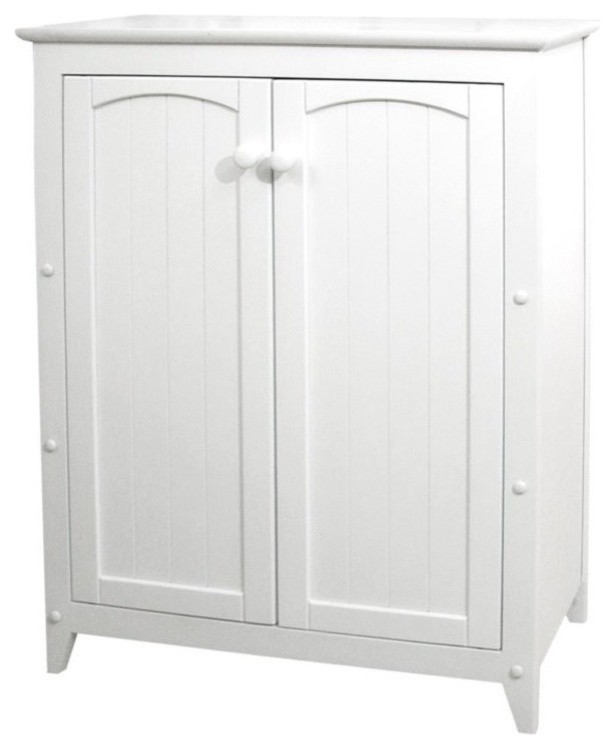 Catskill Craftsmen 2 Door Wood Storage Cabinet In White