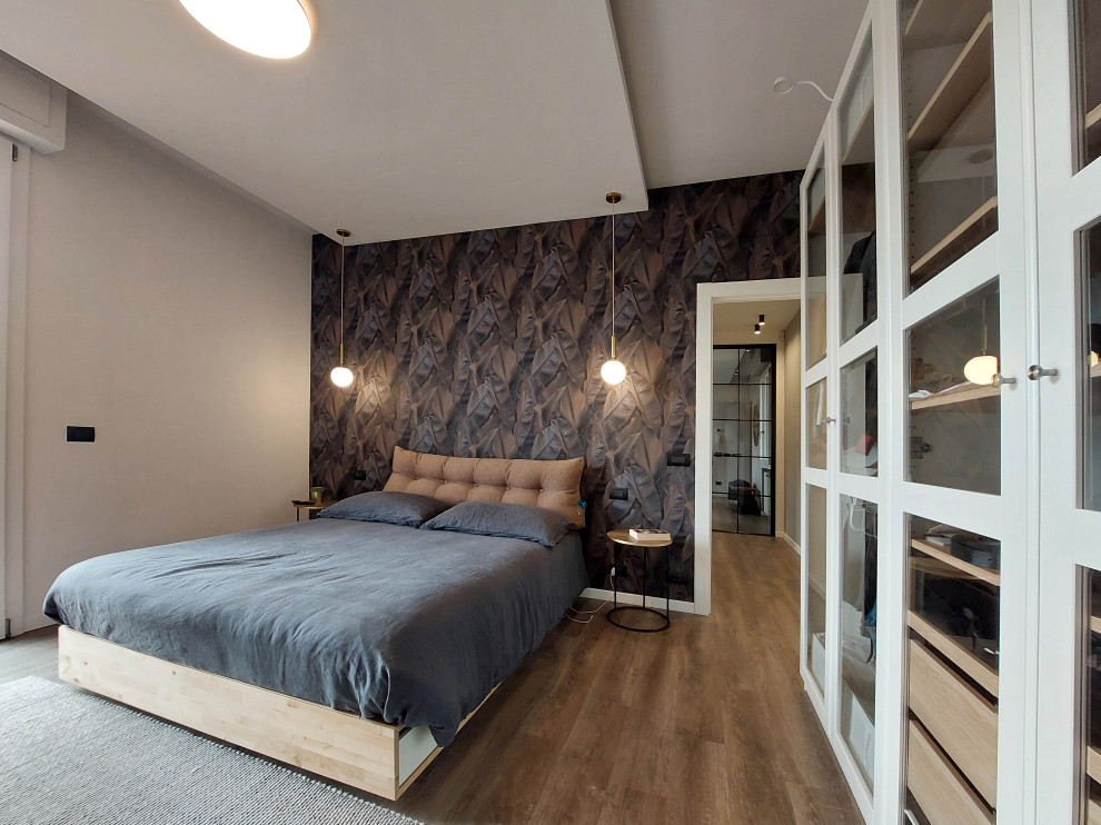 Ispirazione per una camera da letto design