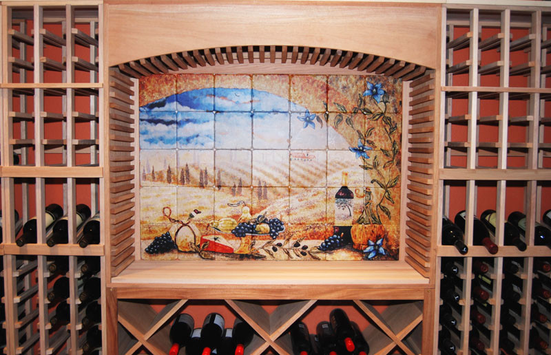 Lighting behind wine racks??