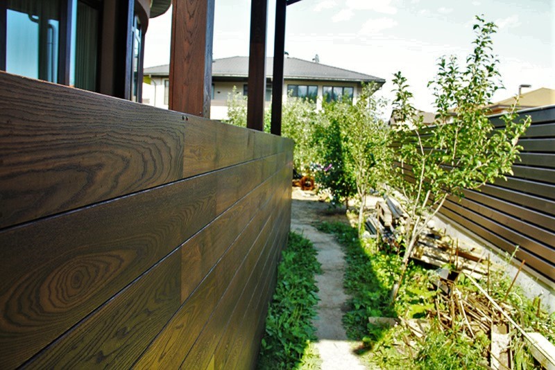 МОНТАЖ ПЛАНКЕНА ИЗ ТЕРМОДЕРЕВА