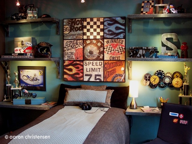 Eclectic Kids Portland Teen Racing Bedroom eclectic-kids