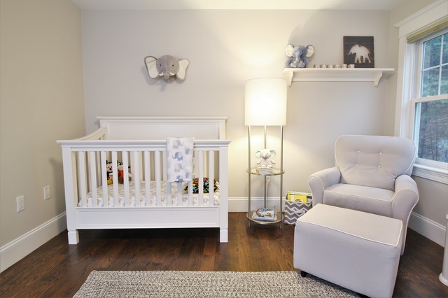 Maynard Rd - Rustic Transitional nyklassisk-babyrum