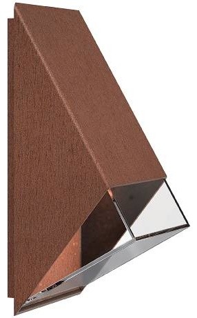 Edge Outdoor Wall Light, Corten Steel