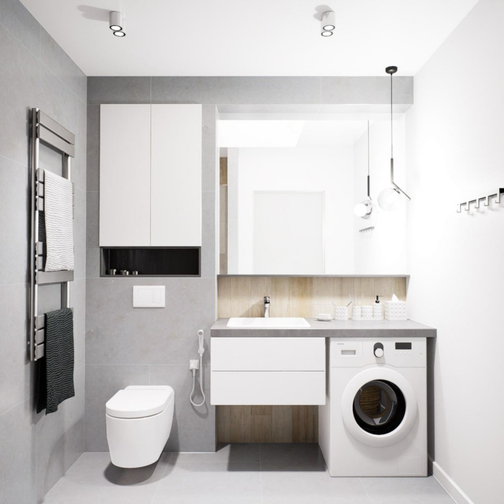 Проект интерьера квартиры со спальней-нишей