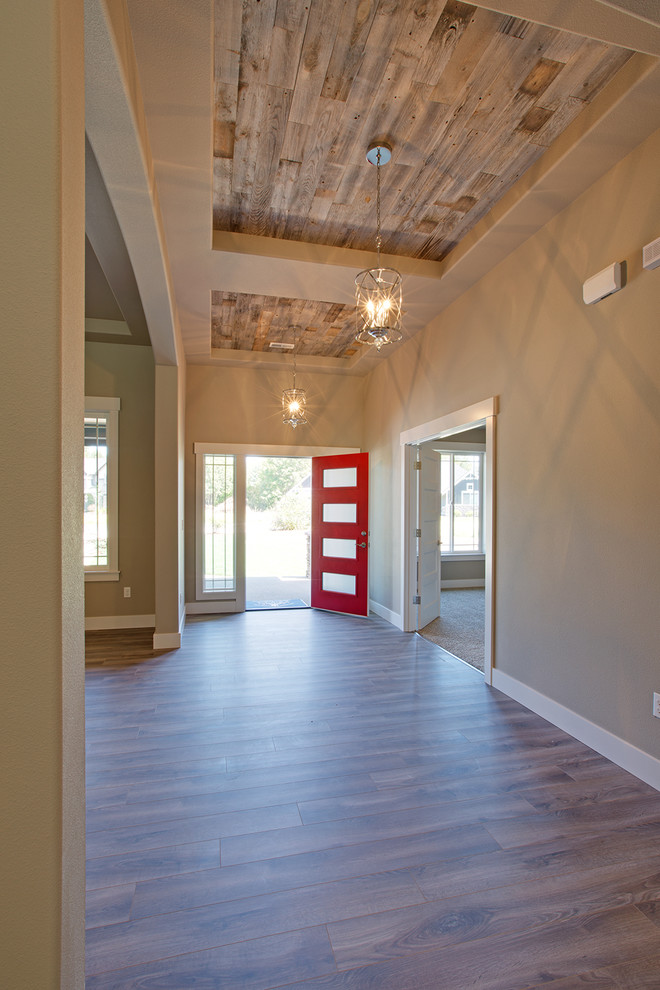 Front door - transitional front door idea in Seattle