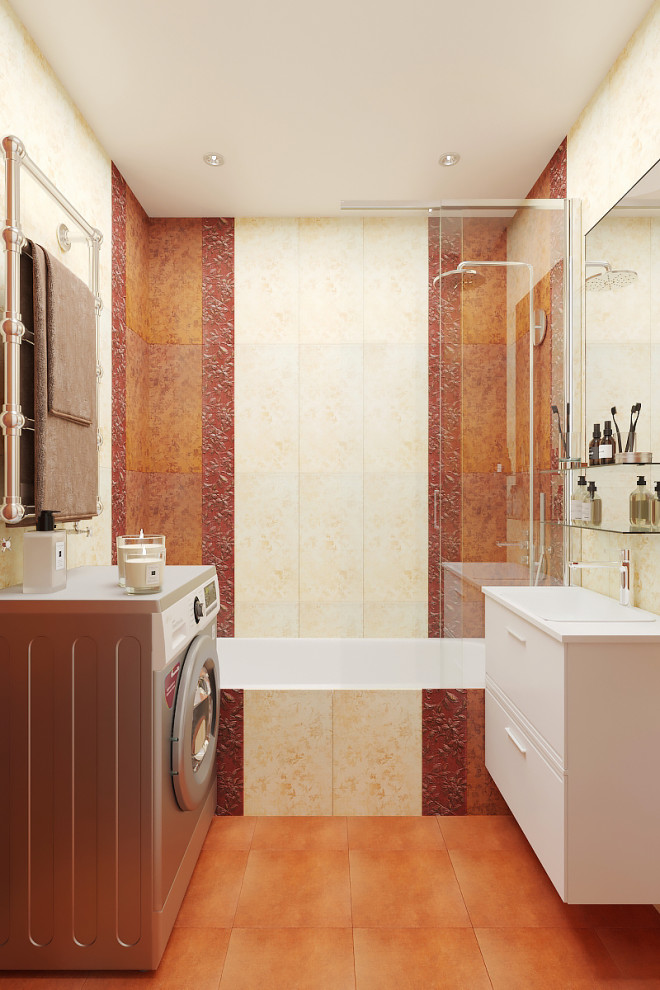 3D визуализация ванной комнаты для заказчика