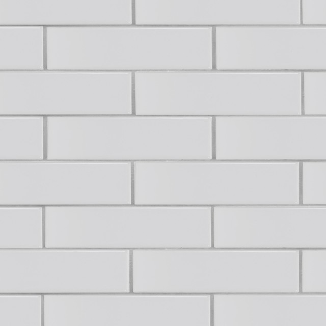Brick 2x8 White Subway Tile - Contemporary - Wall And Floor Tile - by