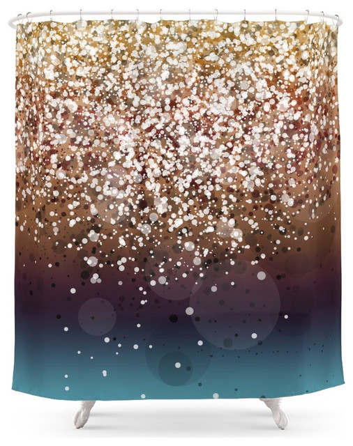 Society6 Glitteresques XIV Shower Curtain Contemporary Shower