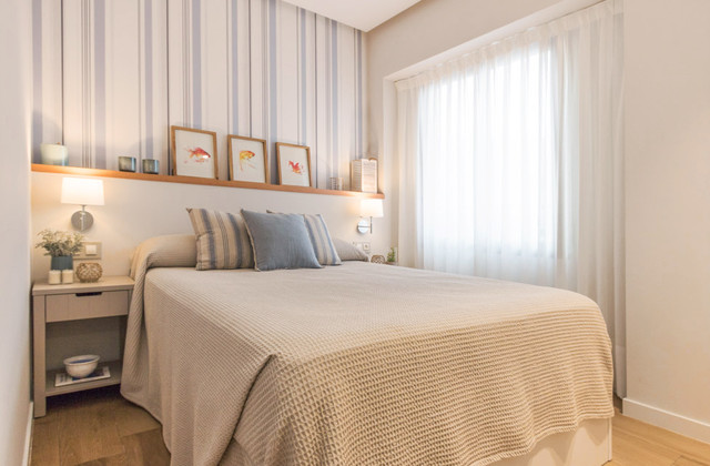 Apartamento junto al mar stile-marinaro-camera-da-letto