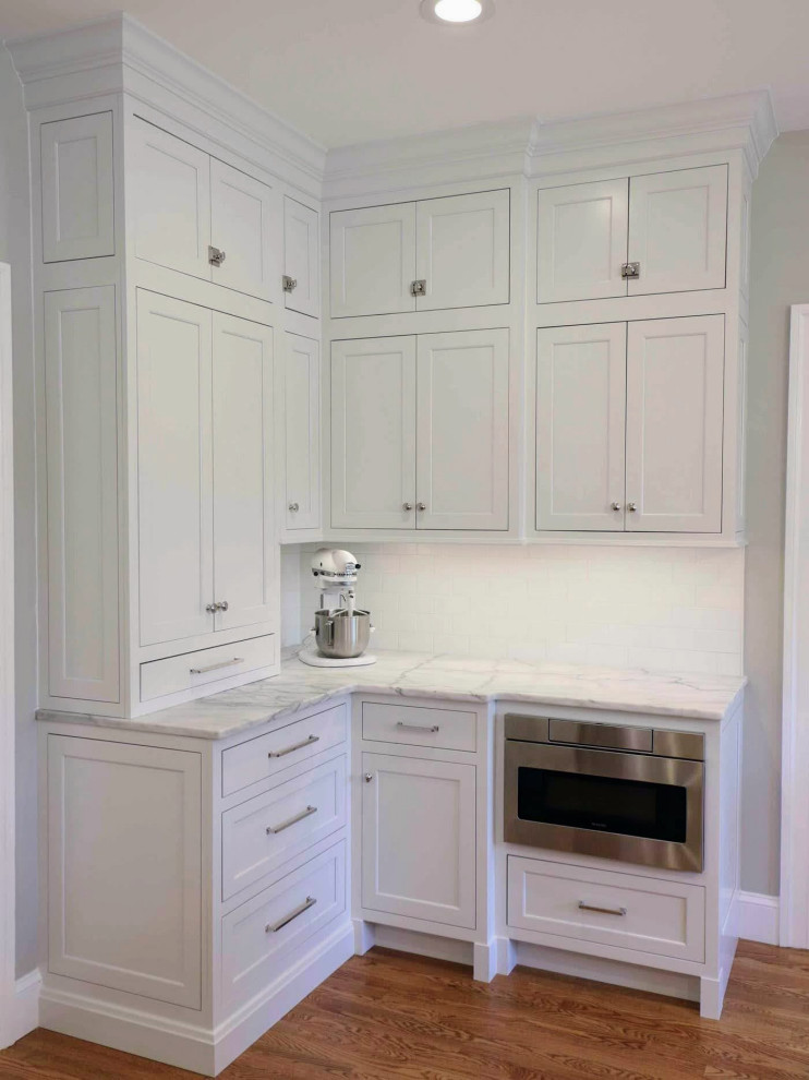 Classic White and Marble Kitchen