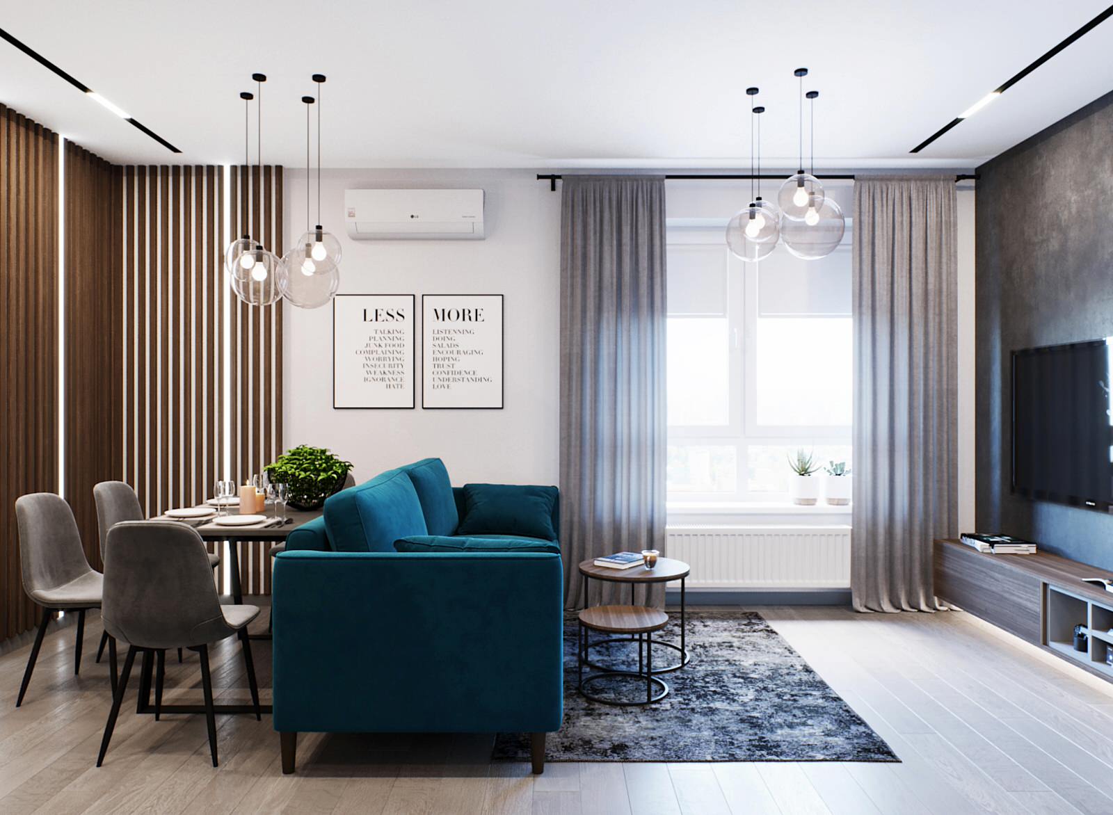 Проект квартиры 63,7кв.м. для молодой семьи