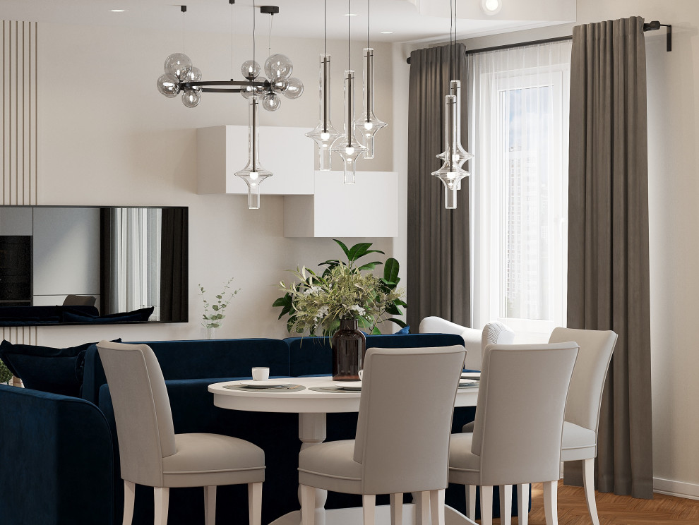 Дизайн-проект кухни-гостиной