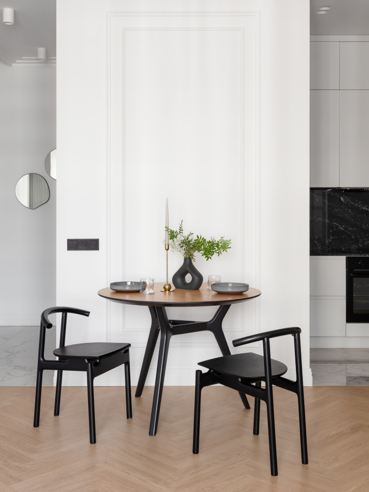 Графичный "Черно-белый" интерьер для студентки архитектурного ВУЗа