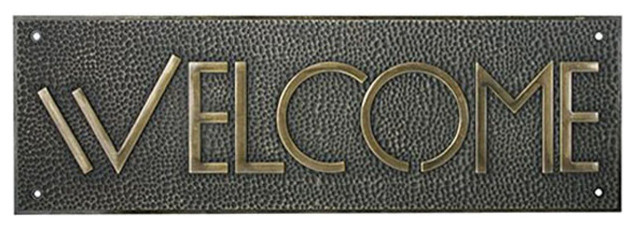 Frank Lloyd Wright Exhibition Font Welcome Sign