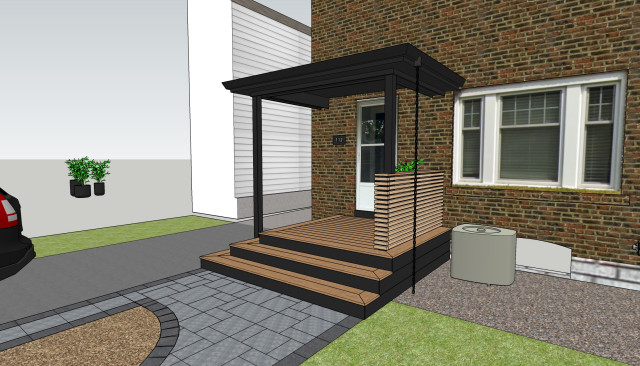 Front Steps trendy-hus-og-facade
