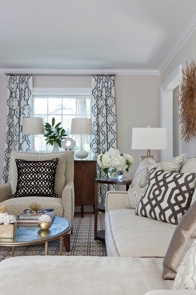 Photo of a transitional living room in DC Metro.
