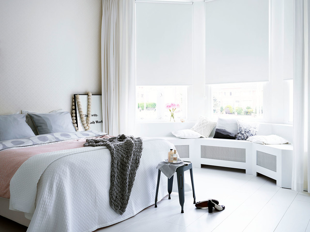 Scandinavian bedroom in Copenhagen.