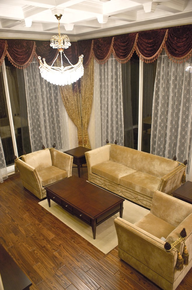 Asian family room in Other.