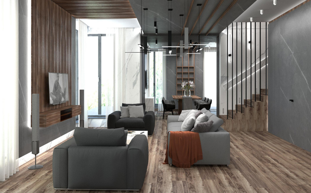 Il soggiorno in stile moderno minimalismo.