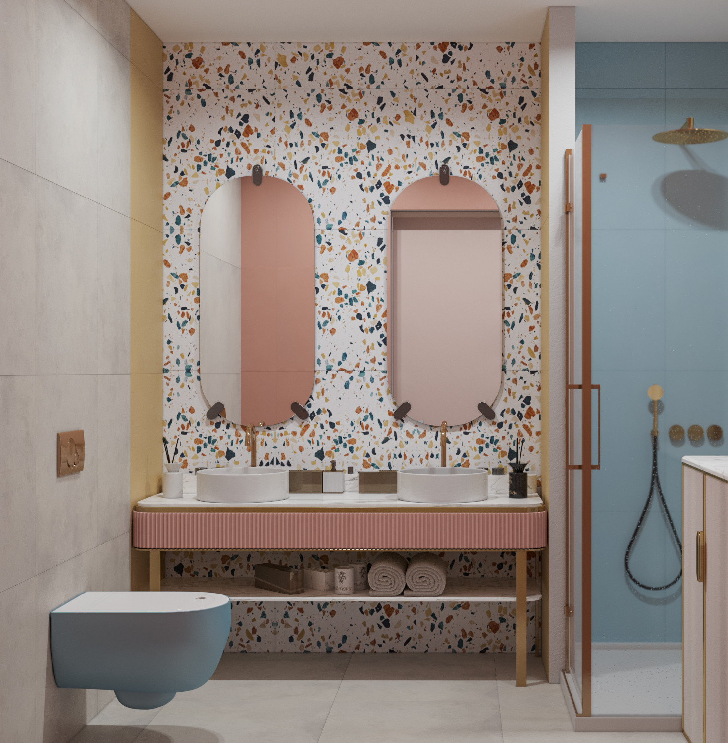 Квартира в нежных тонах для девушки студентки