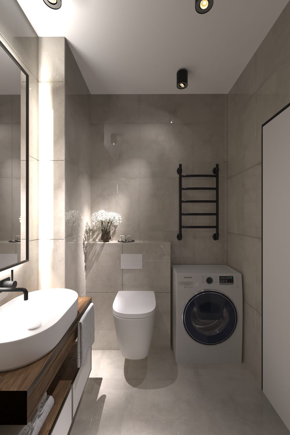 Светлая ванная комната