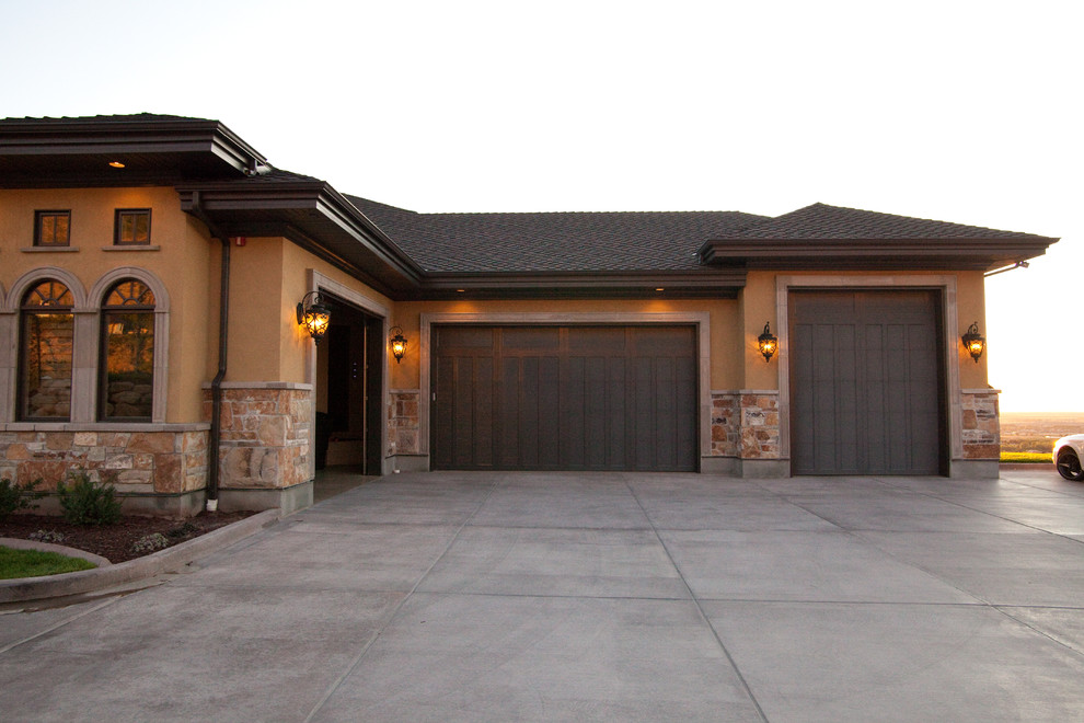This is an example of a mediterranean exterior in Salt Lake City.