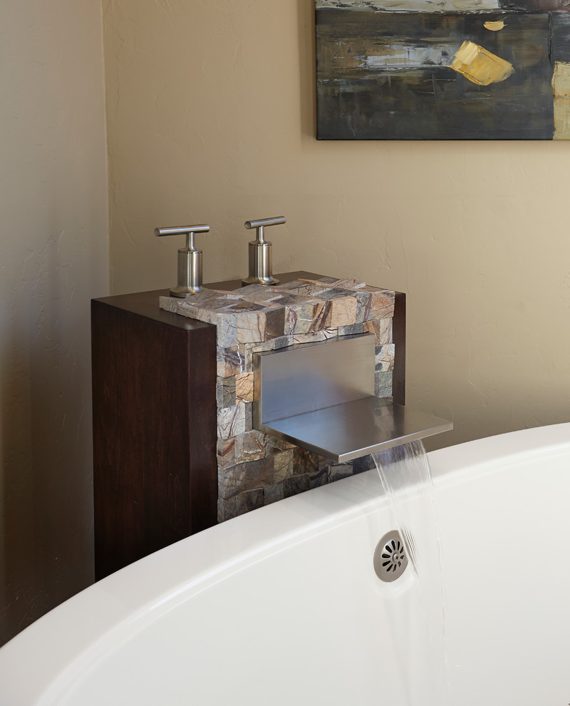 Inspiration for a transitional home design remodel in Phoenix