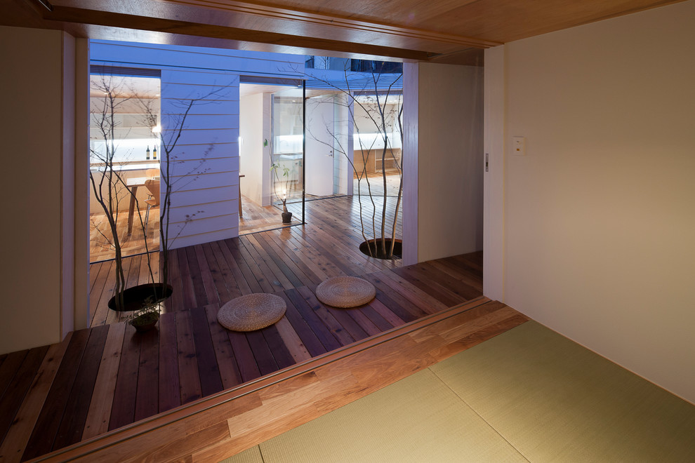 This is an example of a modern veranda in Other.