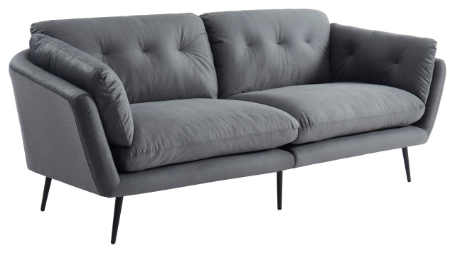 Divani Casa Cody Modern Gray Fabric Sofa - Midcentury - Sofas - by Vig ...