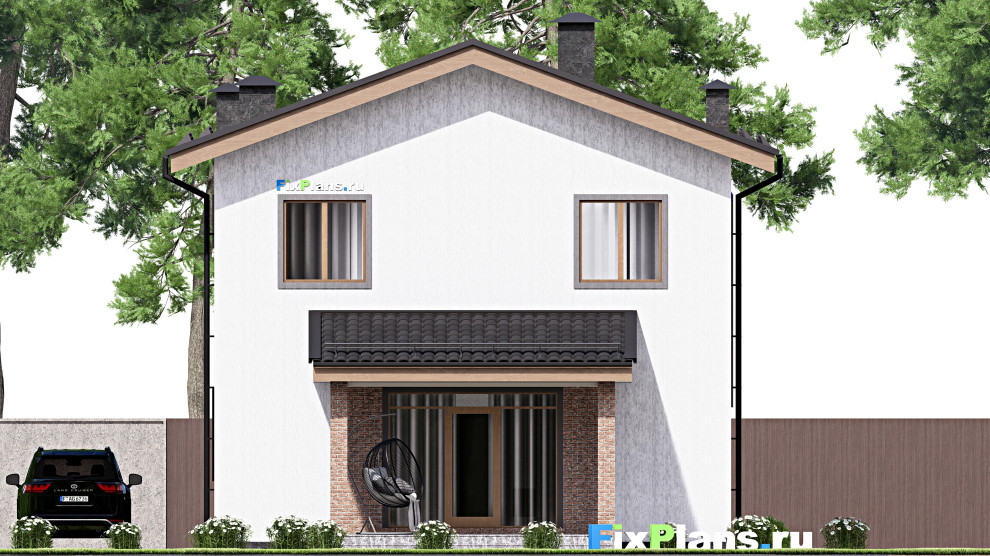 Проект двухэтажного дома 9х14 м S141м2 F-17036