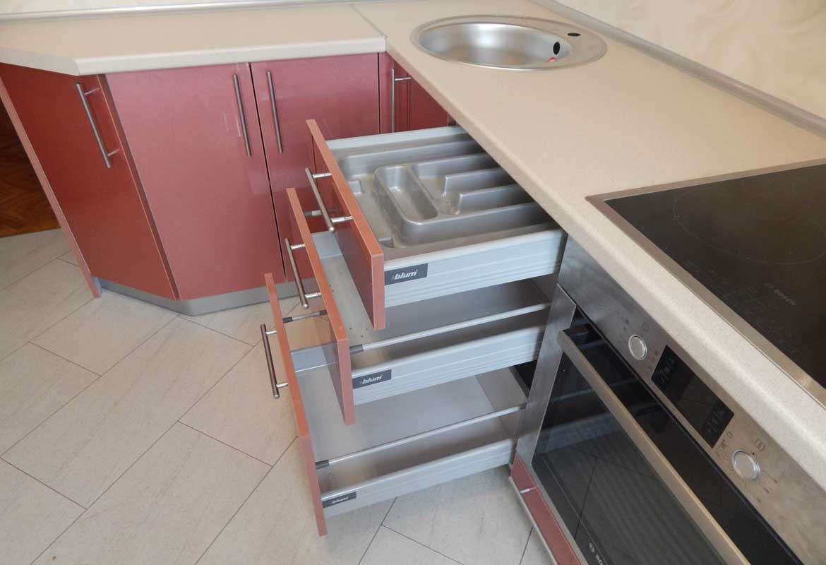 Кухни с фасадами из пластика