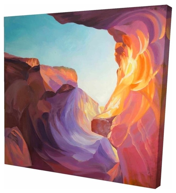 Antelope Canyon Print On Wrapped Canvas, 36