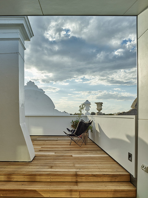 frame terrace contemporary-traedaeck