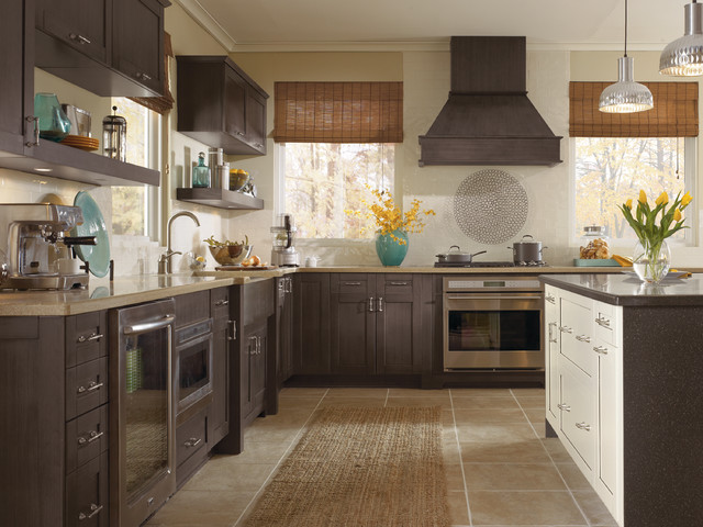 Shaker Style Slate Gray Kitchen Cabinets