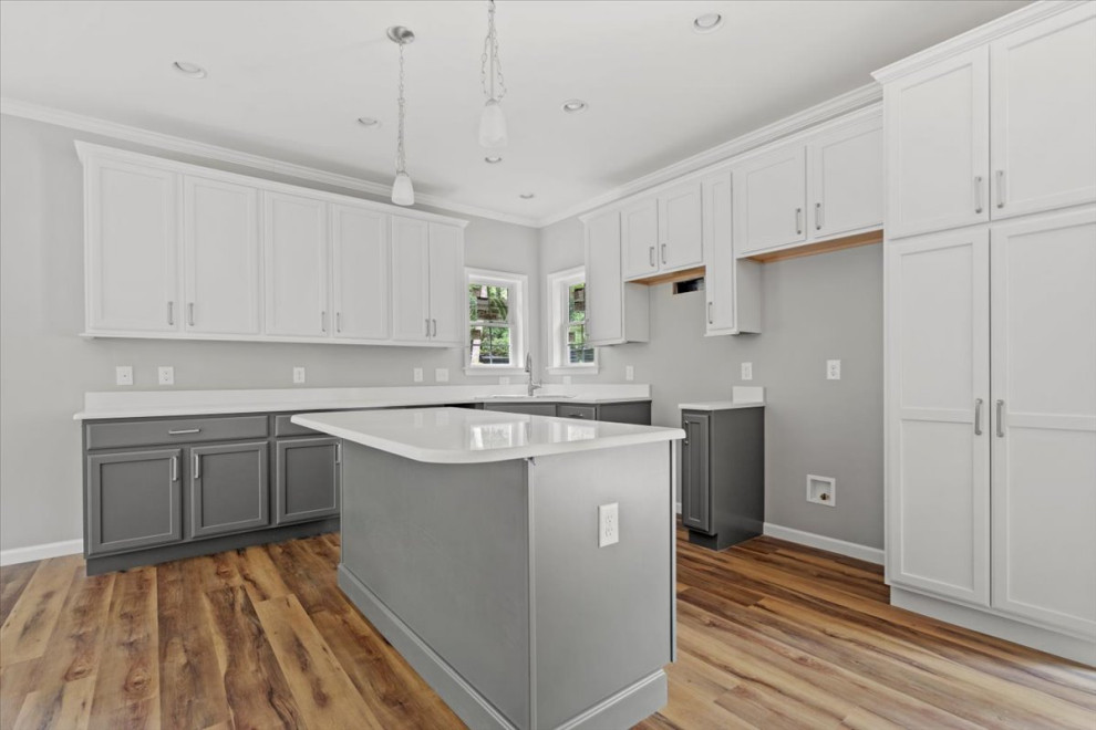 Kitchen with island