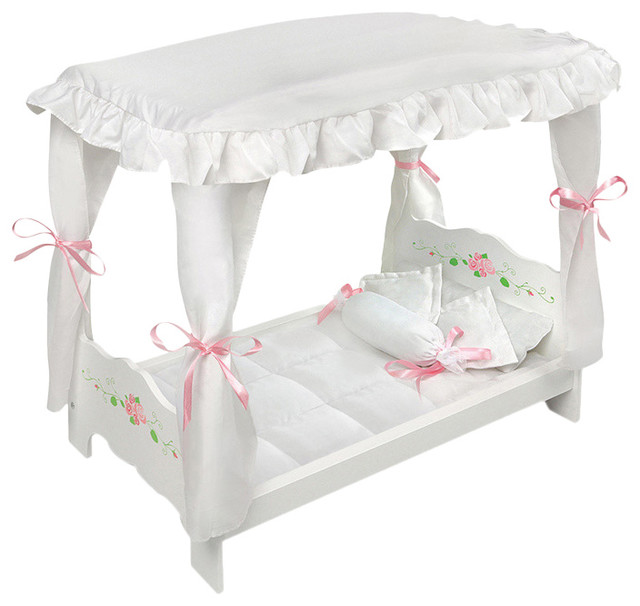 badger basket white rose doll bunk bed